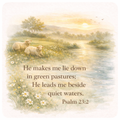 Bible Verse Magnet - Psalm 23:2
